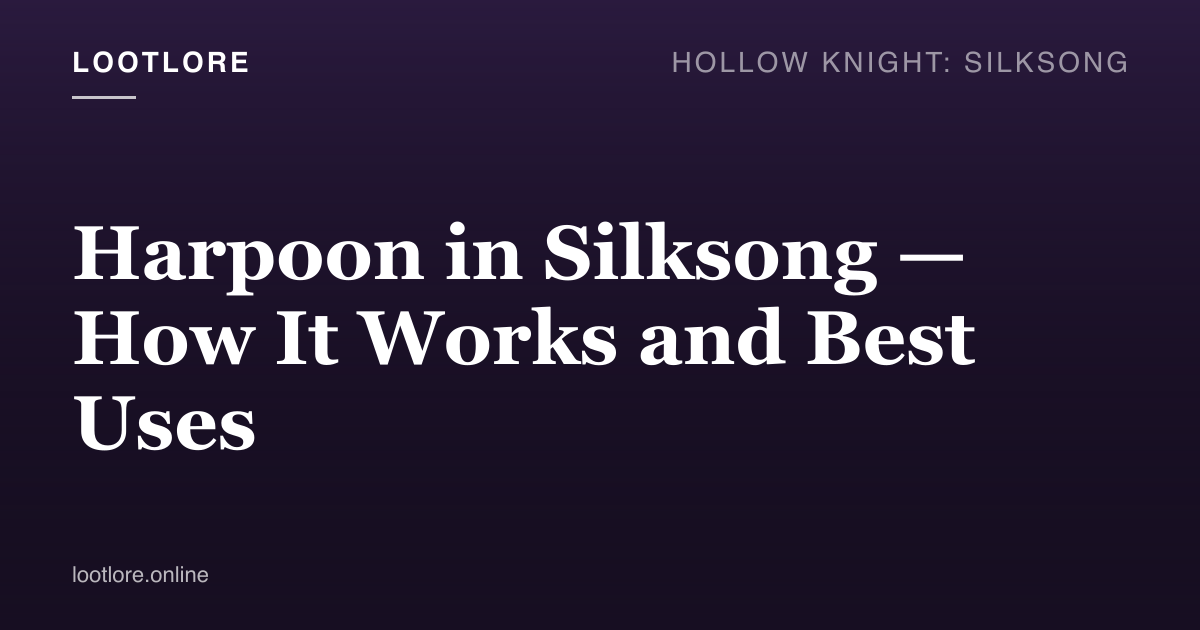 Harpoon Silksong — Hornet executing a directional Harpoon dash into a Whiteward Echo Knight