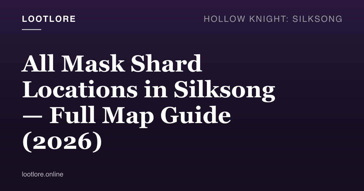 Mask Shard locations in Silksong — Hornet collecting a Mask Shard from a hidden Whiteward wall