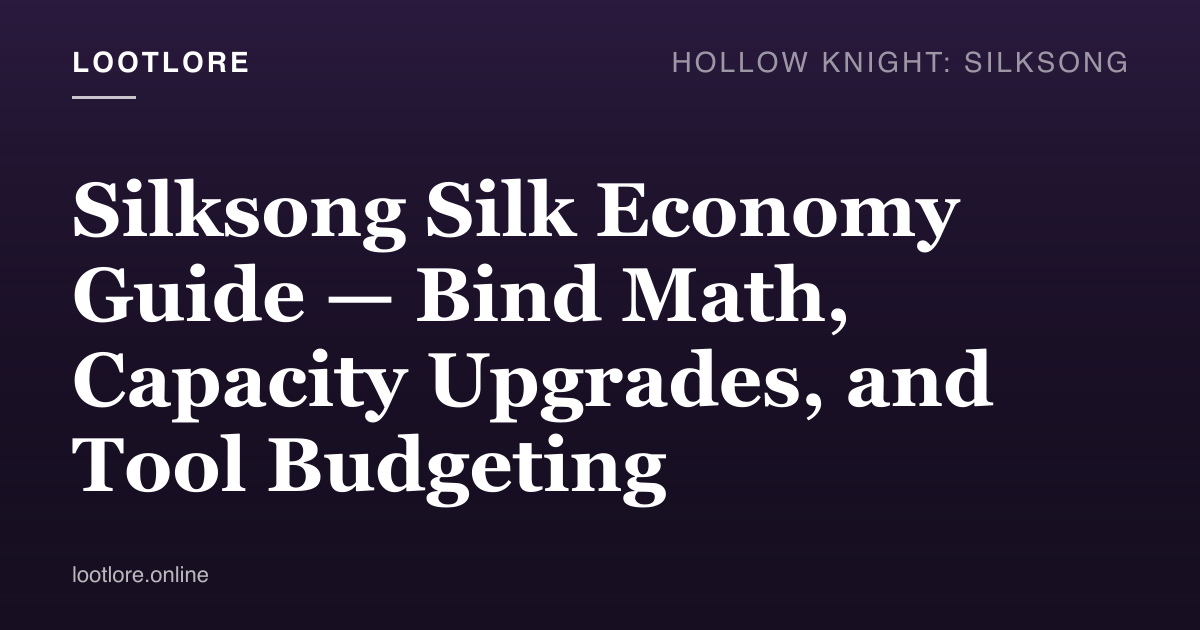Silksong silk economy guide — Hornet using silk to heal and power tools