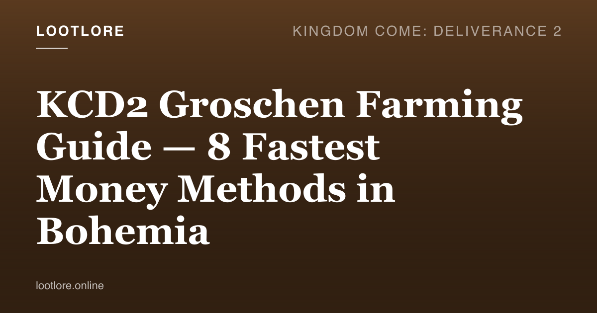 Kingdom Come: Deliverance 2 groschen farming — Henry haggling with a Bohemia merchant for coin