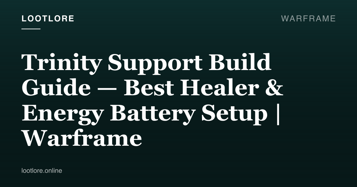 Trinity Prime casting Blessing to heal allies in a Grineer tileset
